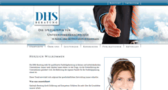 Desktop Screenshot of dhs-beratung.com